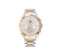 Tommy Hilfiger Reloj Analógico de Cuarzo Multifunción para Mujer con Correa de Acero Inoxidable - Disponible en versión Oro o Plata