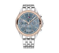 Tommy Hilfiger Reloj Analógico de Cuarzo Multifunción para Mujer con Correa de Acero Inoxidable - Disponible en versión Oro o Plata