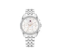 Tommy Hilfiger Reloj Analógico de Cuarzo Multifunción para Mujer con Correa de Acero Inoxidable Plateada - 1782802