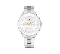 Tommy Hilfiger Reloj Analógico de Cuarzo Multifunción para Mujer con Correa de Acero Inoxidable Plateada - 1782707