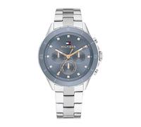 Tommy Hilfiger Reloj Analógico de Cuarzo Multifunción para Mujer con Correa de Acero Inoxidable Plateada - 1782708