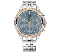 Tommy Hilfiger Reloj Analógico de Cuarzo Multifunción para Mujer con Correa de Acero Inoxidable Plateada - 1781976