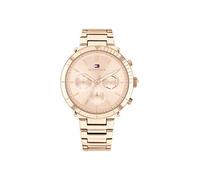 Tommy Hilfiger Reloj Analógico de Cuarzo multifunción para Mujer con Correa en Acero Inoxidable Color Oro Rosado - 1782347