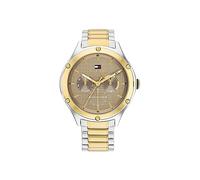 Tommy Hilfiger Reloj Analógico de Cuarzo multifunción para Mujer con Correa en Acero Inoxidable, Taupe