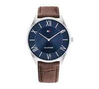 Tommy Hilfiger Reloj Analógico de Cuarzo para Hombre con Correa de Cuero Marrón - 1710536