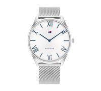 TOMMY HILFIGER Reloj analógico navy / rojo / plata / blanco, Talla One Size