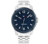 Tommy Hilfiger Reloj Analógico de Cuarzo para Hombre con Correa en Acero Inoxidable Plateada - 1710487