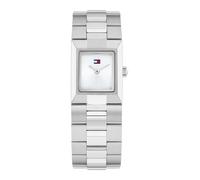 TOMMY HILFIGER Reloj analógico 'IVY' plata / blanco One Size plata / blanco