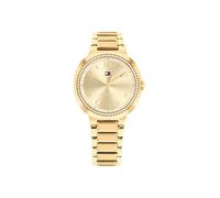 Tommy Hilfiger Reloj Analógico Mujer con Brazalete de Acero Tono Dorado