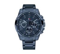 Tommy Hilfiger Reloj Analógico Multifuncional de Cuarzo para Hombres con Correa de Silicona, Acero Inoxidable o Cuero, Subesferas para Día y Fecha, Resistente al Agua hasta 5ATM.