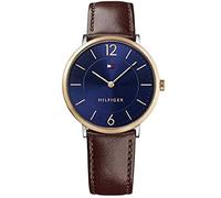 Tommy Hilfiger Reloj Analógico para Hombre con Mecanismo de Cuarzo y Correa de Piel, 1710354