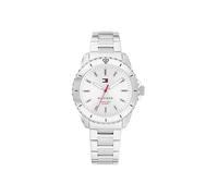 Tommy Hilfiger Reloj con Movimiento de Cuarzo de Tres Manecillas para Jóvenes con Correa de Acero Inoxidable Plateada - 1720051