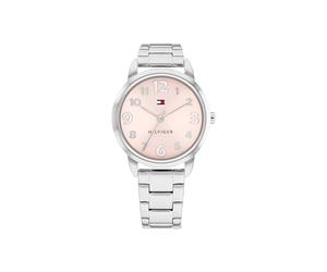 Tommy Hilfiger Reloj con Movimiento de Cuarzo de Tres Manecillas para Jóvenes con Correa de Acero Inoxidable Plateada - 1720045