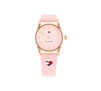 Tommy Hilfiger Reloj con Movimiento de Cuarzo de Tres Manecillas para Jóvenes con Correa de Silicona Rosa - 1720038