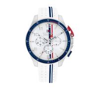 TOMMY HILFIGER Reloj analógico 'BANK' navy / rojo / blanco, Talla One Size