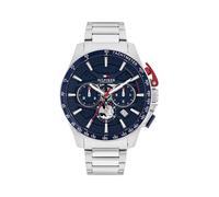 Tommy Hilfiger Reloj Cronógrafo de Cuarzo Plateada con Correa de Acero Inoxidable Plateada - 1792261