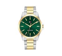 Tommy Hilfiger Reloj de Cuarzo analógico para Hombre Bruce con Brazalete de Silicona y Acero Inoxidable
