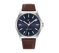 Tommy Hilfiger Reloj con Movimiento de Cuarzo de Tres Manecillas para Hombre con Correa de CueroMarrón - 1710669