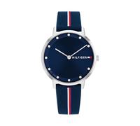 Tommy Hilfiger Reloj De Movimiento De Cuarzo De Dos Manecillas para Mujer con Correa de Silicona Azul, 1782736