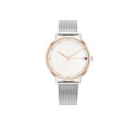 Tommy Hilfiger Reloj De Movimiento De Cuarzo De Dos Manecillas para Mujer con Correa de Malla de Acero Inoxidable Plateada - 1782666