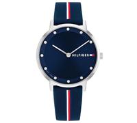 Tommy Hilfiger Reloj De Movimiento De Cuarzo De Dos Manecillas para Mujer con Correa de Silicona Azul, 1782736