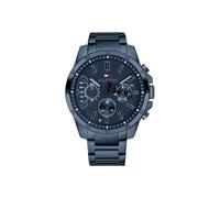 Tommy Hilfiger Reloj Analógico Multifuncional de Cuarzo para Hombres con Correa de Silicona, Acero Inoxidable o Cuero, Subesferas para Día y Fecha, Resistente al Agua hasta 5ATM.