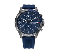 Tommy Hilfiger Reloj Analógico de Cuarzo Multifunción para Hombre con Correa de Silicona Azul Marina - 1791721