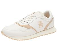 Tommy Hilfiger Runner EVO LTH Mix Fm0fm04887 - Tenis para Hombre, Arcilla Blanca y Beige, 45 EU