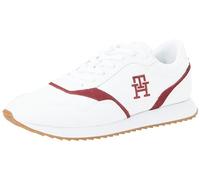 Tommy Hilfiger Runner EVO LTH Mix FM0FM04887, Zapatilla de Running Hombre, Blanco (White), 45.5 EU