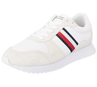 Tommy Hilfiger Runner EVO Mix ESS FM0FM04886, Zapatilla de Running Hombre, Blanco (White), 40 EU