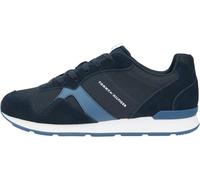 Tommy Hilfiger Runner Icon Mix Fm0fm05679 - Tenis Bajos para Hombre, Blue Desert Sky, 45 EU
