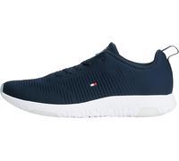 Tommy Hilfiger Runner Sneaker Hombre Corporate Knit Rib Runner Calzado Deportivo, Azul (Desert Sky), 46