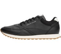 Tommy Hilfiger Runner Sneaker Hombre New Eva de Piel, Negro (Black), 40
