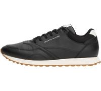 Tommy Hilfiger Runner Sneaker Hombre New Eva de Piel, Negro (Black), 40