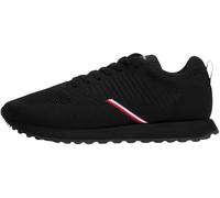 Tommy Hilfiger Runner Sneaker Hombre New Eva Knit Low Top, Negro (Black), 44