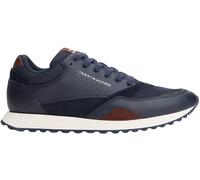 Tommy Hilfiger Runner Sneaker Hombre New Eva Mix de Piel, Azul (Desert Sky), 40