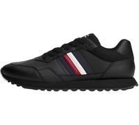 Tommy Hilfiger Runner Sneaker Hombre New Eva Stripes Low Top, Negro (Black), 42