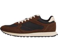 Tommy Hilfiger Runner Sneaker Hombre New Runner Eva Mix de Ante, Multicolor (Black/Legacy Brown), 41