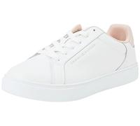 Tommy Hilfiger Runner Sneaker Mujer Essential Court Sneaker de Piel, Marfil (Pink Bloom), 36