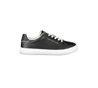 Tommy Hilfiger Runner Sneaker Mujer Essential Court Sneaker de piel, Negro (Black), 36