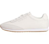 Tommy Hilfiger Runner Sneaker Mujer Heritage Fashion Mix de Piel, Marfil (Ancient White), 37