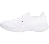 Tommy Hilfiger Runner Sneaker Mujer Knit Low Top, Blanco (White), 36