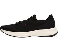 Tommy Hilfiger Runner Sneaker Mujer Knit Low Top, Negro (Black), 38