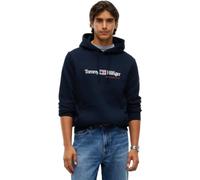 Tommy Hilfiger - Logo Fleece Drawstring Hoody - Sweatshirts & Hoodies - Hombre - Azul - L -