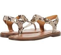 Tommy Hilfiger Sandalia Bennia para mujer, Beige multicolor, 38.5 EU