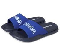 Tommy Hilfiger Sandalia Moldo Slide para hombre, Azul medio, 43 EU