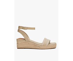 Tommy hilfiger - sandalia tommy hilfiger espad mid wedge beige 40