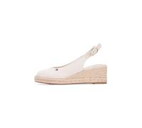 TOMMY HILFIGER Sandalias de cuña slingback. Color Crudo