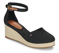 Tommy Hilfiger Sandalias con plataforma FLAG CLOSED TOE MID WEDGE ESPAD in Negro 40