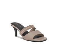 Tommy Hilfiger Sandalias con tacón de Aguja para Mujer, Gris Pardo Liso, 39 EU